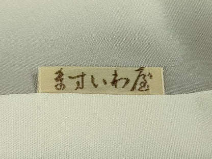 平和屋本店●極上　人間国宝　福田喜三郎　訪問着　刺繍　色紙萩文　紐文　暈し染め　金糸　ますいわ屋扱い　逸品　DZAB7924kh6