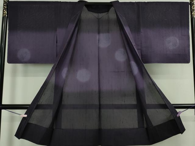 平和屋本店∞極上　長羽織　スリーシーズン　春夏秋　塵除け　刺繍　花丸文　暈し染め　やまと誂製　反端付き　逸品　未使用　DZAB7932kh6