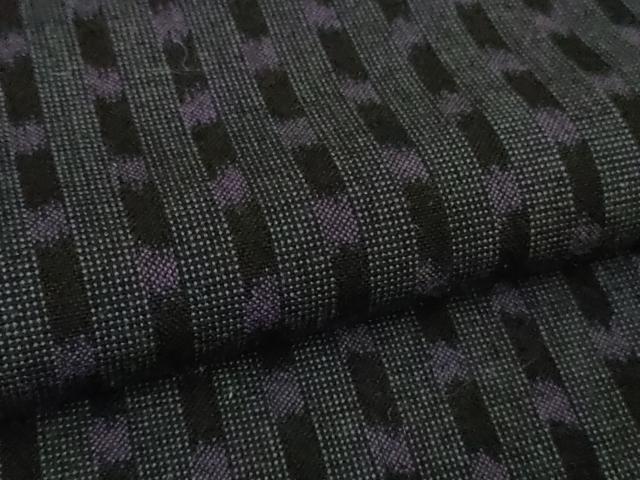 平和屋本店▽極上　久留米絣　単衣　綿　坂田織物謹製　証紙付き　逸品　DZAB7935kh6