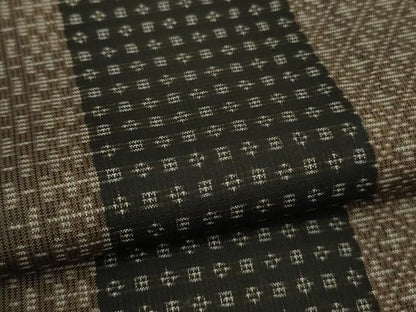 平和屋着物●極上　本場大島紬　9マルキ　吉祥間道　やまと誂製　ロング丈　逸品　DZAB7947kh6