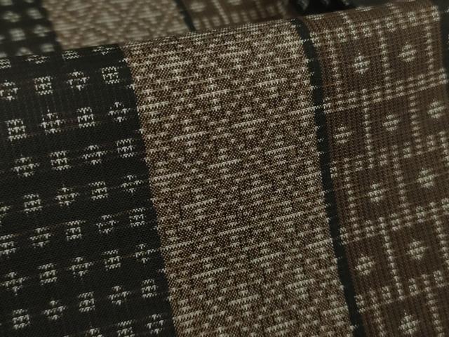 平和屋着物●極上　本場大島紬　9マルキ　吉祥間道　やまと誂製　ロング丈　逸品　DZAB7947kh6