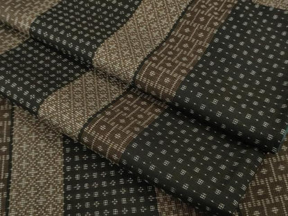 平和屋着物●極上　本場大島紬　9マルキ　吉祥間道　やまと誂製　ロング丈　逸品　DZAB7947kh6