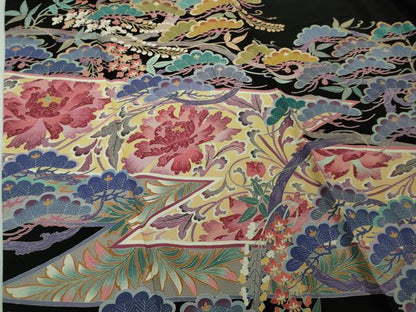 平和屋本店●極上　本加賀友禅作家　中町博志　黒留袖　松花文　逸品　DZAB7959kh6