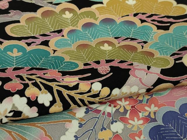 平和屋本店●極上　本加賀友禅作家　中町博志　黒留袖　松花文　逸品　DZAB7959kh6