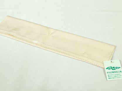 平和屋本店●極上　訪問着　総手刺繍　笹文　鳥の子色地　金糸　反端付き　逸品　未使用　DZAB7972kh6