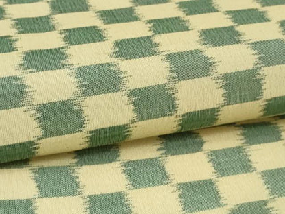 平和屋本店＊極上　夏物　紗紬　市松文様　高島屋扱い　逸品　DZAB7977kh6