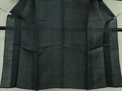 平和屋本店＊極上　夏物　重要無形文化財　本場宮古上布　苧麻　縞　逸品　DZAB7978kh6