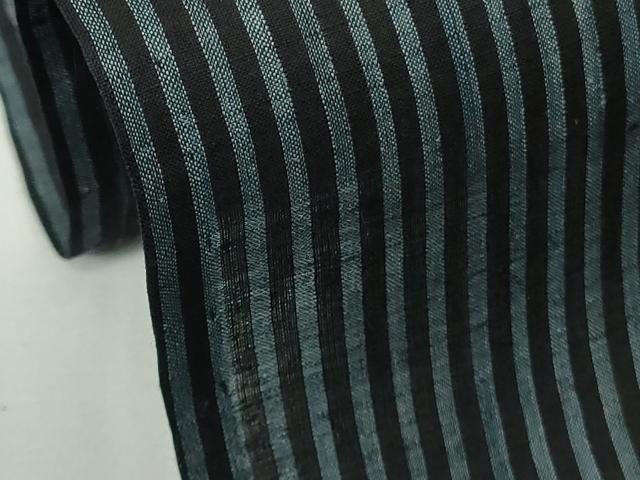 平和屋本店＊極上　夏物　重要無形文化財　本場宮古上布　苧麻　縞　逸品　DZAB7978kh6