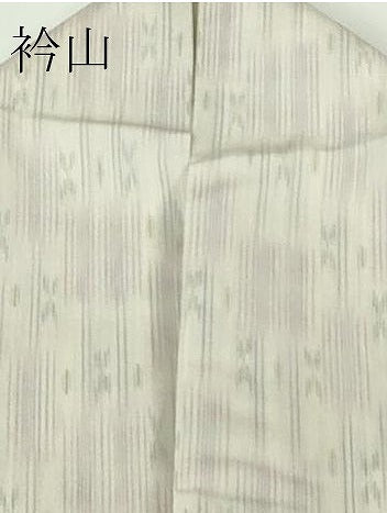 平和屋着物＊極上　夏物　明石ちぢみ　絣間道　逸品　DZAB7981kh6