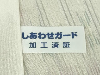 平和屋着物＊極上　夏物　明石ちぢみ　絣間道　逸品　DZAB7981kh6