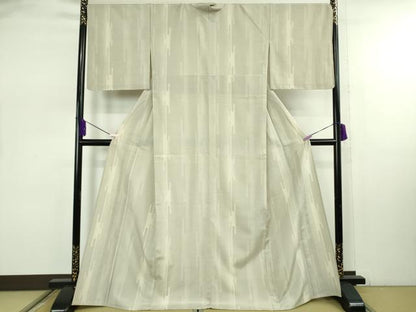 平和屋本店▽極上　本塩沢　単衣　130亀甲　エ霞　逸品　未使用　DZAB7984kh6