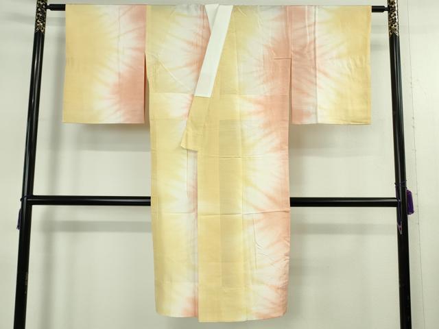 平和屋本店●極上　都喜ヱ門 本場大島紬 白大島・長襦袢(無双仕立て)セット　7マルキ　藤白泥　藤絹織物謹製　証紙付き　逸品　DZAB7986kh6