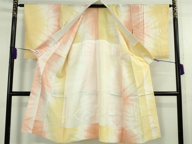 平和屋本店●極上　都喜ヱ門 本場大島紬 白大島・長襦袢(無双仕立て)セット　7マルキ　藤白泥　藤絹織物謹製　証紙付き　逸品　DZAB7986kh6