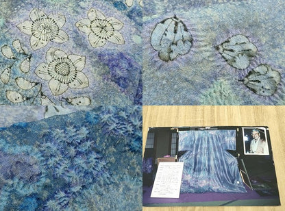 平和屋本店●最高級　初代　久保田一竹　幻の辻が花　訪問着　辻が花19個　暈し染め　金通し地　共箱付き　逸品　DZAB7989kh6