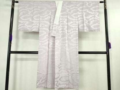 平和屋本店●極上　訪問着・長襦袢(無双仕立て)セット　総手刺繍　吉祥花文　深紫色地　金銀糸　逸品　未使用　DZAB7991kh6