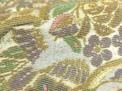 平和屋本店●極上　六通柄袋帯　金華山織　大鏡裏重ね　金銀糸　逸品　DZAB8025kh6
