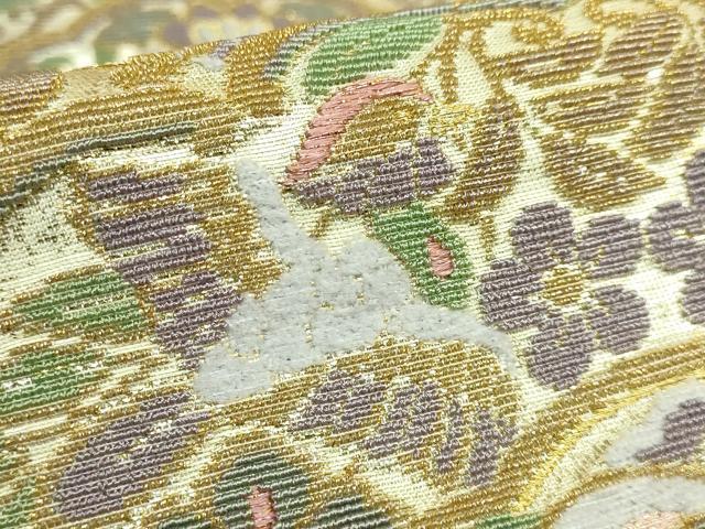 平和屋本店●極上　六通柄袋帯　金華山織　大鏡裏重ね　金銀糸　逸品　DZAB8025kh6