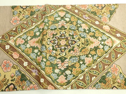 平和屋本店●極上　明綴れ　袋帯　正倉院花文　金糸　逸品　DZAB8032kh6