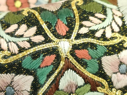 平和屋本店●最高級　袋帯　駒刺繍　総刺繍　正倉院花文　金糸　逸品　DZAB8034kh6