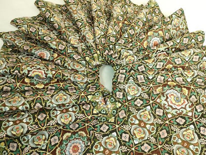 平和屋本店●最高級　袋帯　駒刺繍　総刺繍　正倉院花文　金糸　逸品　DZAB8034kh6