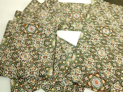 平和屋本店●最高級　袋帯　駒刺繍　総刺繍　正倉院花文　金糸　逸品　DZAB8034kh6