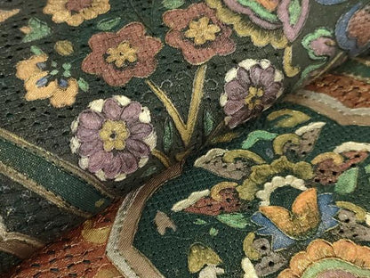 平和屋本店●極上　中国三大刺繍　スワトウ刺繍　汕頭刺繍　総刺繍　全通柄袋帯　正倉院更紗花文　金銀彩　逸品　DZAB8036kh6