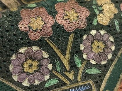 平和屋本店●極上　中国三大刺繍　スワトウ刺繍　汕頭刺繍　総刺繍　全通柄袋帯　正倉院更紗花文　金銀彩　逸品　DZAB8036kh6