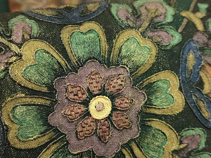 平和屋本店●極上　中国三大刺繍　スワトウ刺繍　汕頭刺繍　総刺繍　全通柄袋帯　正倉院更紗花文　金銀彩　逸品　DZAB8036kh6