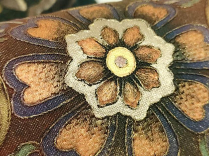 平和屋本店●極上　中国三大刺繍　スワトウ刺繍　汕頭刺繍　総刺繍　全通柄袋帯　正倉院更紗花文　金銀彩　逸品　DZAB8036kh6