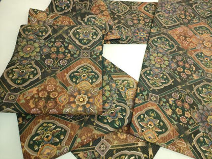 平和屋本店●極上　中国三大刺繍　スワトウ刺繍　汕頭刺繍　総刺繍　全通柄袋帯　正倉院更紗花文　金銀彩　逸品　DZAB8036kh6