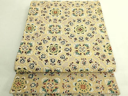 平和屋本店●極上　中国三大刺繍　総相良刺繍　総刺繍　全通柄袋帯　正倉院花文　逸品　DZAB8038kh6