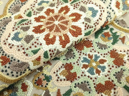 平和屋本店●最高級　中国三大刺繍　総相良刺繍　総刺繍　袋帯　正倉院花文　逸品　DZAB8039kh6