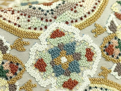 平和屋本店●最高級　中国三大刺繍　総相良刺繍　総刺繍　袋帯　正倉院花文　逸品　DZAB8039kh6