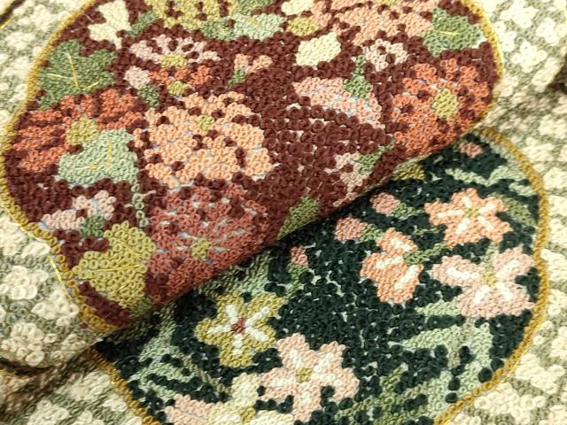 平和屋本店●極上　中国三大刺繍　相良刺繍　総刺繍　袋帯　200万粒　総詰め　蜀江花文　金糸　逸品　DZAB8040kh6