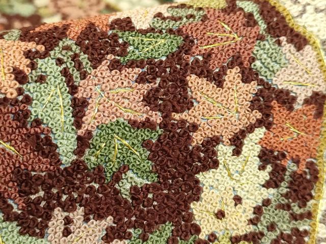平和屋本店●極上　中国三大刺繍　相良刺繍　総刺繍　袋帯　200万粒　総詰め　蜀江花文　金糸　逸品　DZAB8040kh6