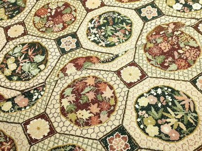 平和屋本店●極上　中国三大刺繍　相良刺繍　総刺繍　袋帯　200万粒　総詰め　蜀江花文　金糸　逸品　DZAB8040kh6