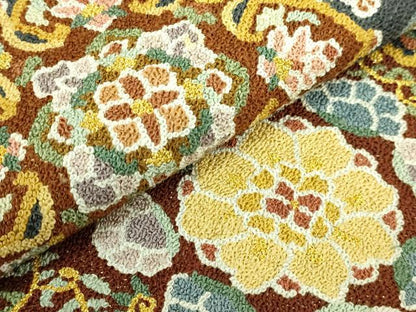 平和屋本店●最高級　中国三大刺繍　総相良刺繍　総刺繍　袋帯　200万粒　総詰め　切り嵌め正倉院花文　金糸　逸品　DZAB8041kh6