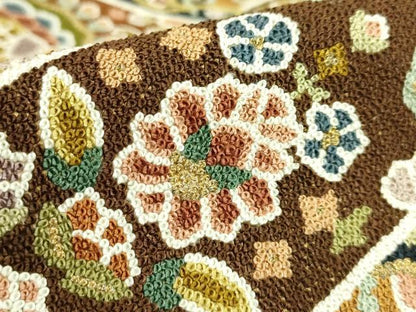 平和屋本店●最高級　中国三大刺繍　総相良刺繍　総刺繍　袋帯　200万粒　総詰め　更紗花文　金糸　逸品　DZAB8042kh6