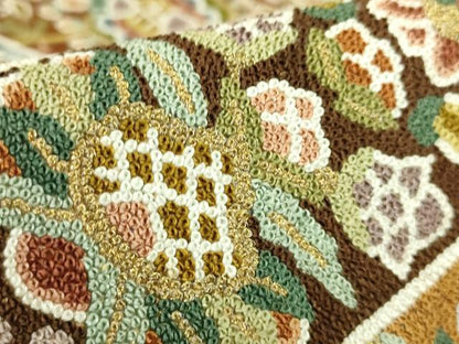 平和屋本店●最高級　中国三大刺繍　総相良刺繍　総刺繍　袋帯　200万粒　総詰め　更紗花文　金糸　逸品　DZAB8042kh6