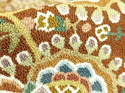 平和屋本店●最高級　中国三大刺繍　総相良刺繍　総刺繍　袋帯　200万粒　総詰め　更紗花文　金糸　逸品　DZAB8042kh6