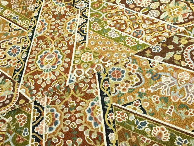 平和屋本店●最高級　中国三大刺繍　総相良刺繍　総刺繍　袋帯　200万粒　総詰め　更紗花文　金糸　逸品　DZAB8042kh6