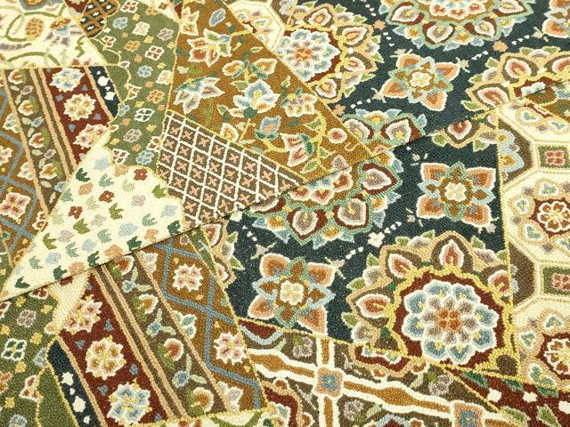 平和屋本店●最高級　中国三大刺繍　総相良刺繍　総刺繍　袋帯　200万粒　総詰め　切り嵌め正倉院花文　金糸　逸品　未使用　DZAB8044kh6