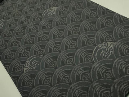 平和屋本店●極上　西陣　じゅらく謹製　六通柄袋帯　輪奈織　牡丹　金糸　逸品　DZAB8046kh6
