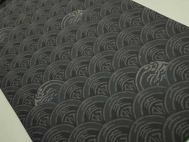平和屋本店●極上　西陣　じゅらく謹製　六通柄袋帯　輪奈織　牡丹　金糸　逸品　DZAB8046kh6