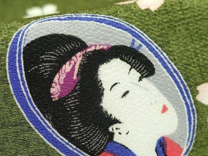 平和屋着物●極上　創業460年・千總　CHISO　だらり帯　手鏡美人　鬼しぼ縮緬　逸品　DZAB8061kh6