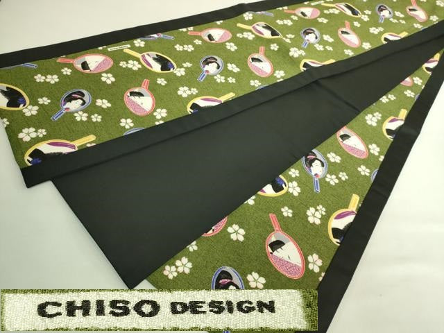 平和屋着物●極上　創業460年・千總　CHISO　だらり帯　手鏡美人　鬼しぼ縮緬　逸品　DZAB8061kh6