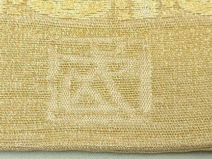 平和屋本店●最高級　男性　人間国宝　北村武資　煌彩錦　角帯　亀甲花紋　金糸　逸品　DZAB8065kh6