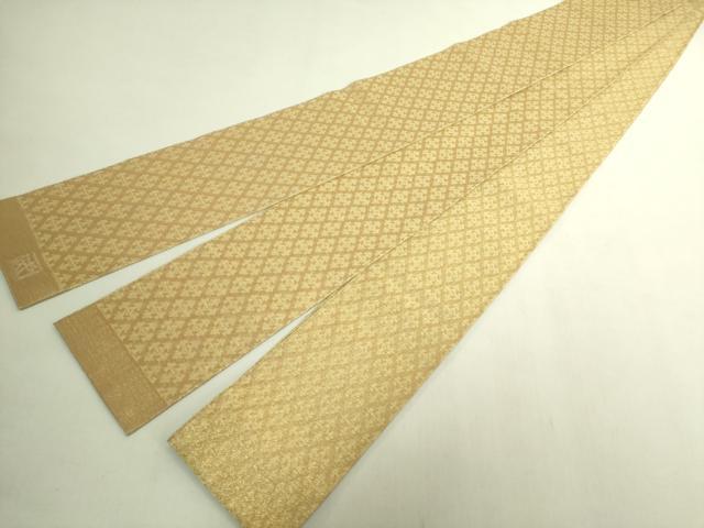 平和屋本店●最高級　男性　人間国宝　北村武資　煌彩錦　角帯　菱　金糸　逸品　DZAB8067kh6