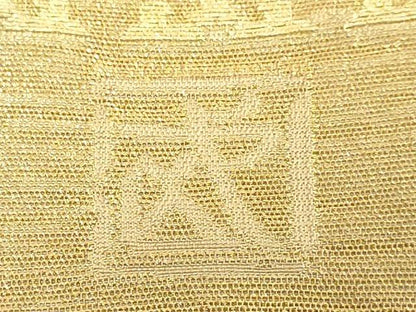 平和屋本店●最高級　男性　人間国宝　北村武資　煌彩錦　角帯　菱　金糸　逸品　DZAB8067kh6