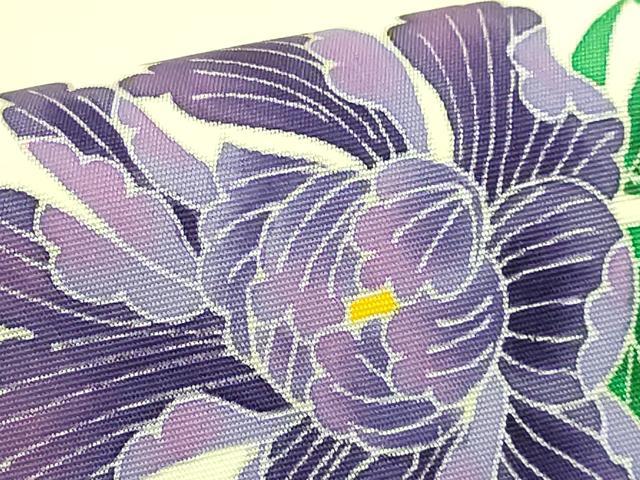 平和屋本店●極上　本加賀友禅　瀬戸算　塩瀬　九寸名古屋帯　花蝶文　逸品　DZAB8070kh6